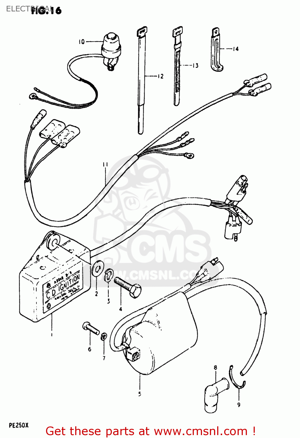 ELECTRICAL PE250 1980 (T) USA (E03)