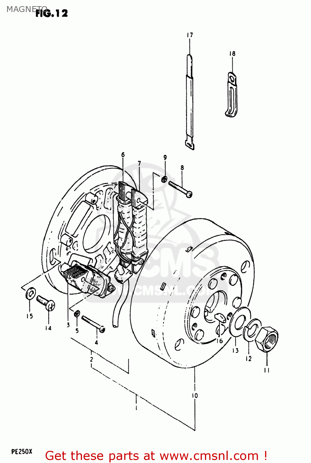 MAGNETO PE250 1980 (T) USA (E03)