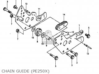 CHAIN GUIDE (PE250X) - PE250 1980 (T) USA (E03)
