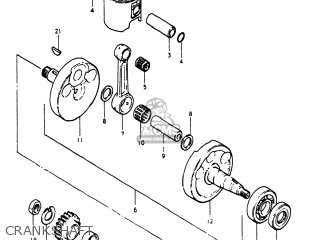 CRANKSHAFT - PE250 1980 (T) USA (E03)