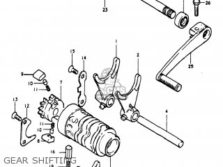 GEAR SHIFTING - PE250 1980 (T) USA (E03)