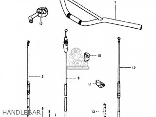HANDLEBAR - PE250 1980 (T) USA (E03)