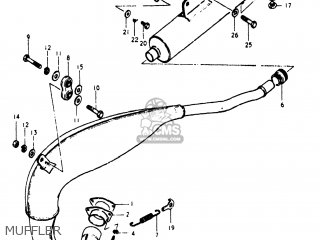 MUFFLER - PE250 1980 (T) USA (E03)