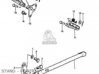 STAND - FOOTREST - PE250 1980 (T) USA (E03)