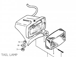 TAIL LAMP - PE250 1980 (T) USA (E03)