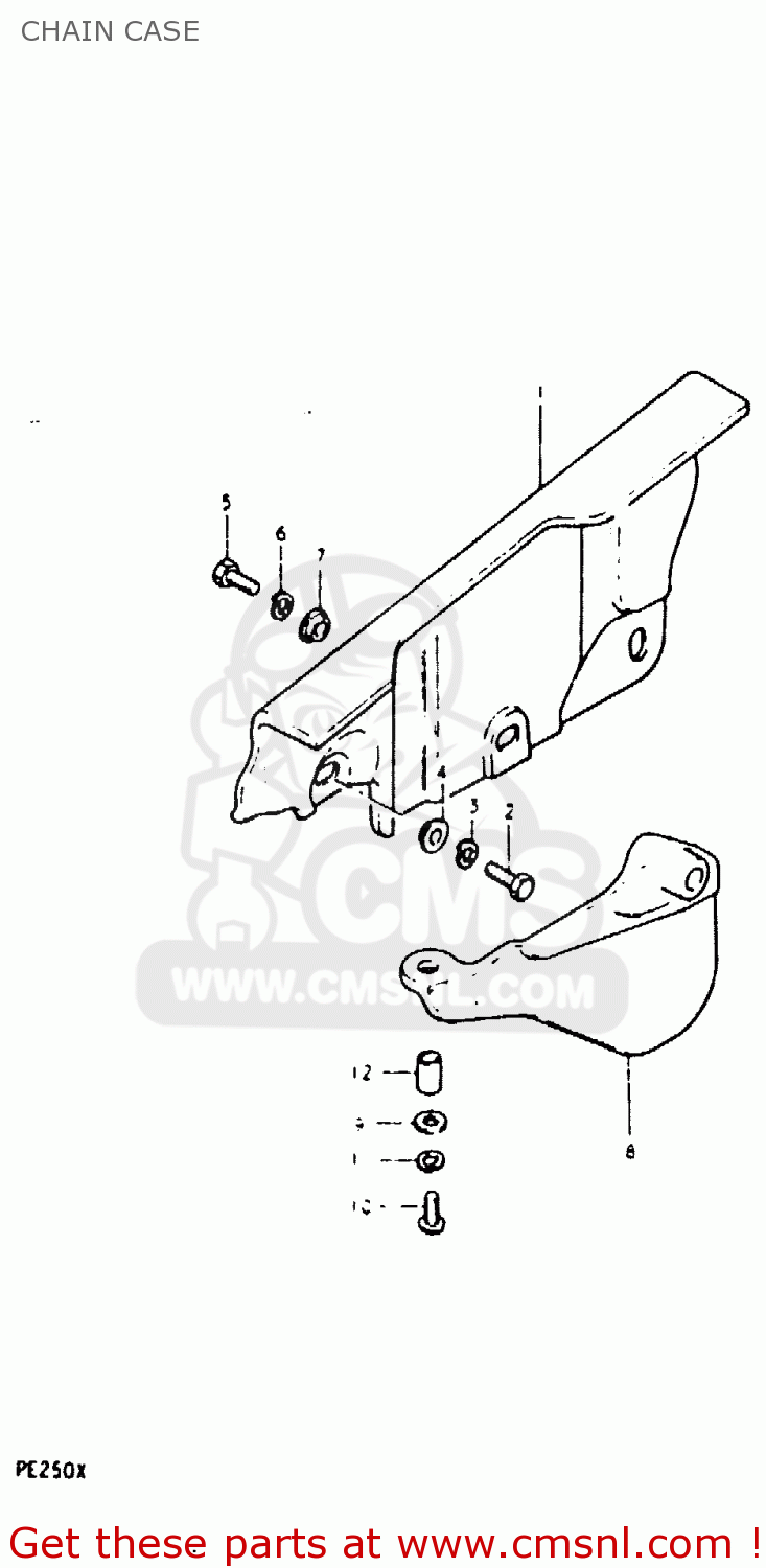 CHAIN CASE PE250 1981 (X) (E01 E02 E04 E15 E21 E24)