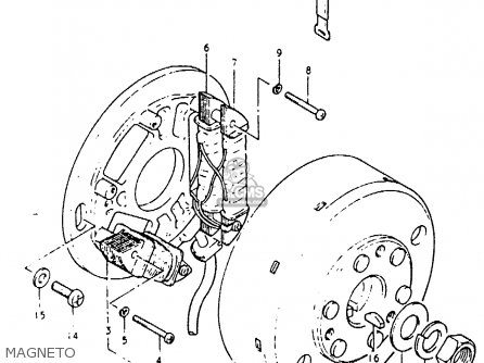 MAGNETO - PE250 1981 (X) (E01 E02 E04 E15 E21 E24)
