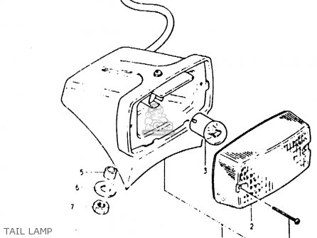 TAIL LAMP - PE250 1981 (X) (E01 E02 E04 E15 E21 E24)