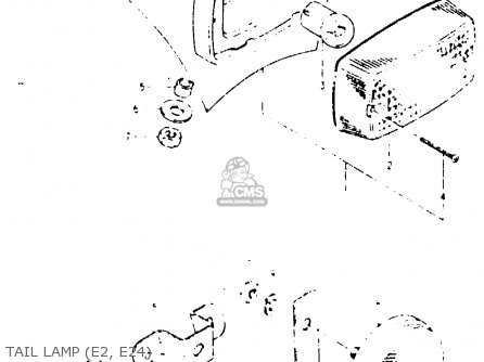 TAIL LAMP (E2, E24) - PE250 1981 (X) (E01 E02 E04 E15 E21 E24)