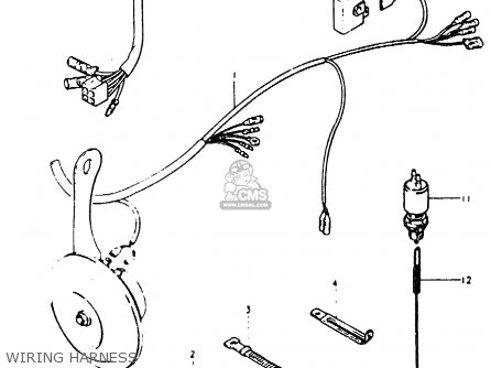 WIRING HARNESS - PE250 1981 (X) (E01 E02 E04 E15 E21 E24)