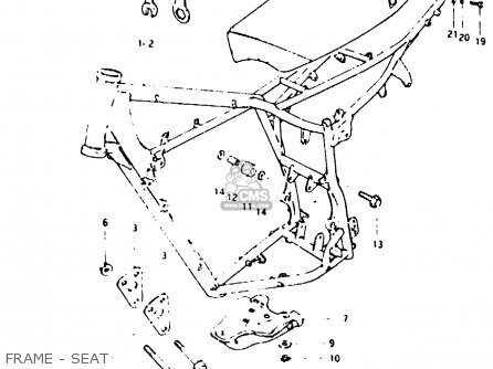 FRAME - SEAT - PE250 1981 (X) (E01 E02 E04 E15 E21 E24)