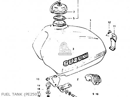 FUEL TANK (PE250T) - PE250 1981 (X) (E01 E02 E04 E15 E21 E24)