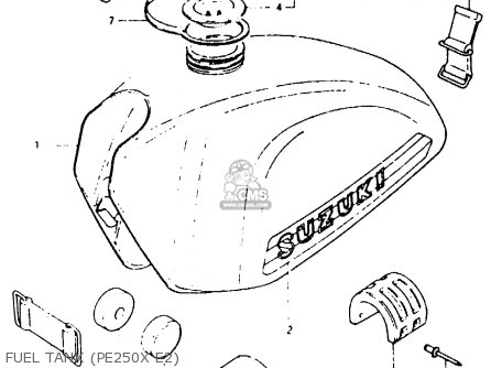 FUEL TANK (PE250X E2) - PE250 1981 (X) (E01 E02 E04 E15 E21 E24)