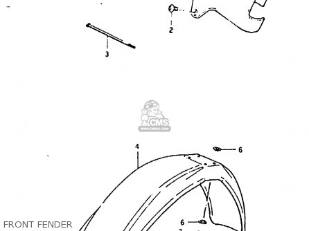 FRONT FENDER - PE250 1981 (X) (E01 E02 E04 E15 E21 E24)