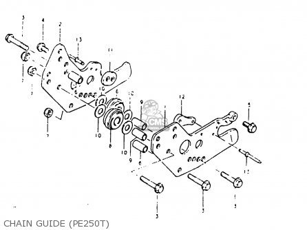 CHAIN GUIDE (PE250T) - PE250 1981 (X) (E01 E02 E04 E15 E21 E24)