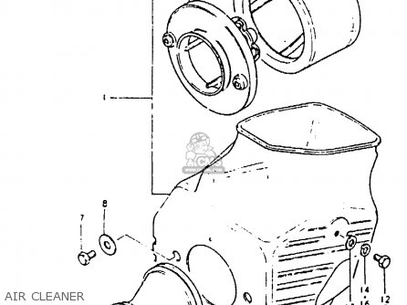AIR CLEANER - PE250 1981 (X) (E01 E02 E04 E15 E21 E24)