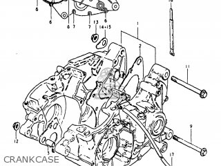 CRANKCASE - PE250 1981 (X) USA (E03)