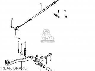 REAR BRAKE - PE250 1981 (X) USA (E03)