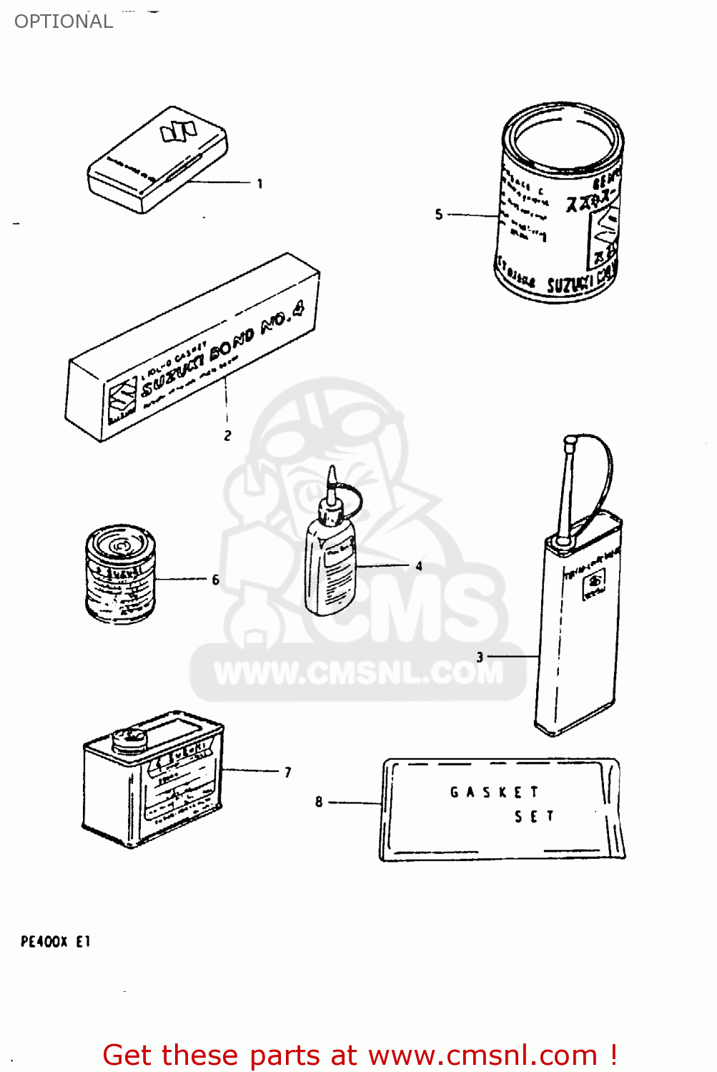 OPTIONAL PE400 1980 (T) (E01 E02 E15 E24)