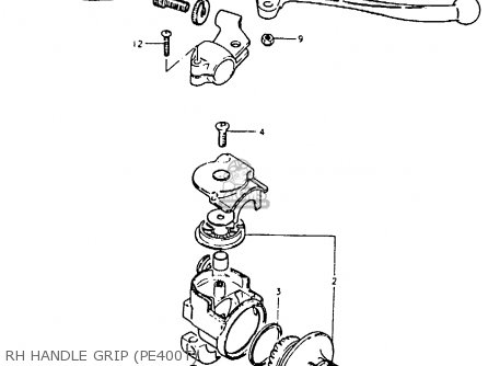 RH HANDLE GRIP (PE400T) - PE400 1980 (T) (E01 E02 E15 E24)