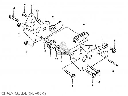 CHAIN GUIDE (PE400X) - PE400 1980 (T) (E01 E02 E15 E24)