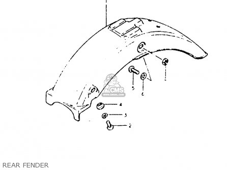 REAR FENDER - PE400 1980 (T) (E01 E02 E15 E24)