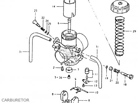 CARBURETOR - PE400 1980 (T) (E01 E02 E15 E24)