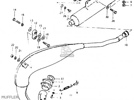 MUFFLER - PE400 1980 (T) (E01 E02 E15 E24)