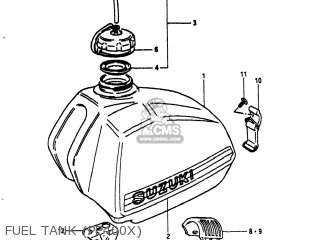 Suzuki PE400 1980 (T) USA (E03) parts lists and schematics