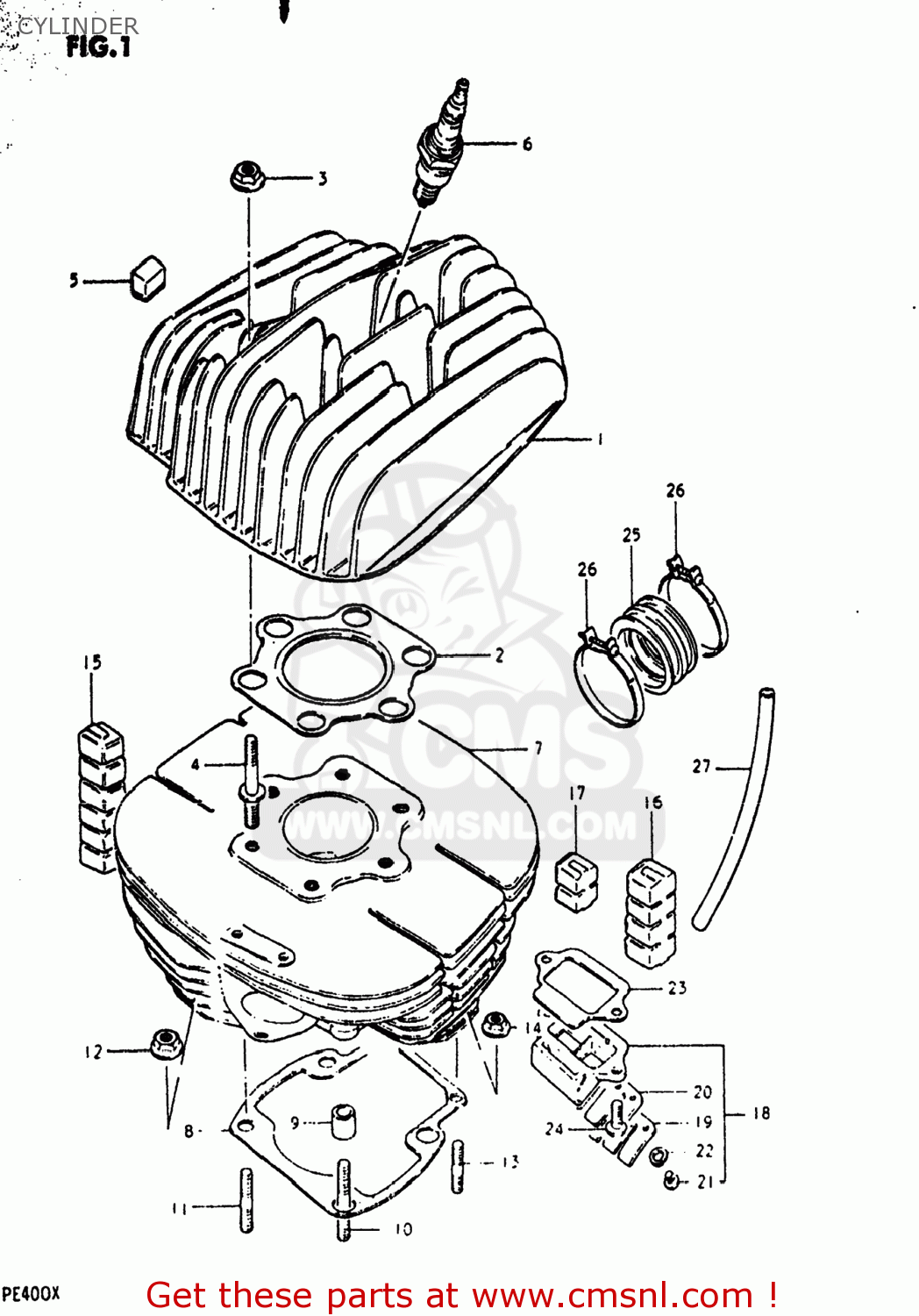 CYLINDER PE400 1980 (T) USA (E03)