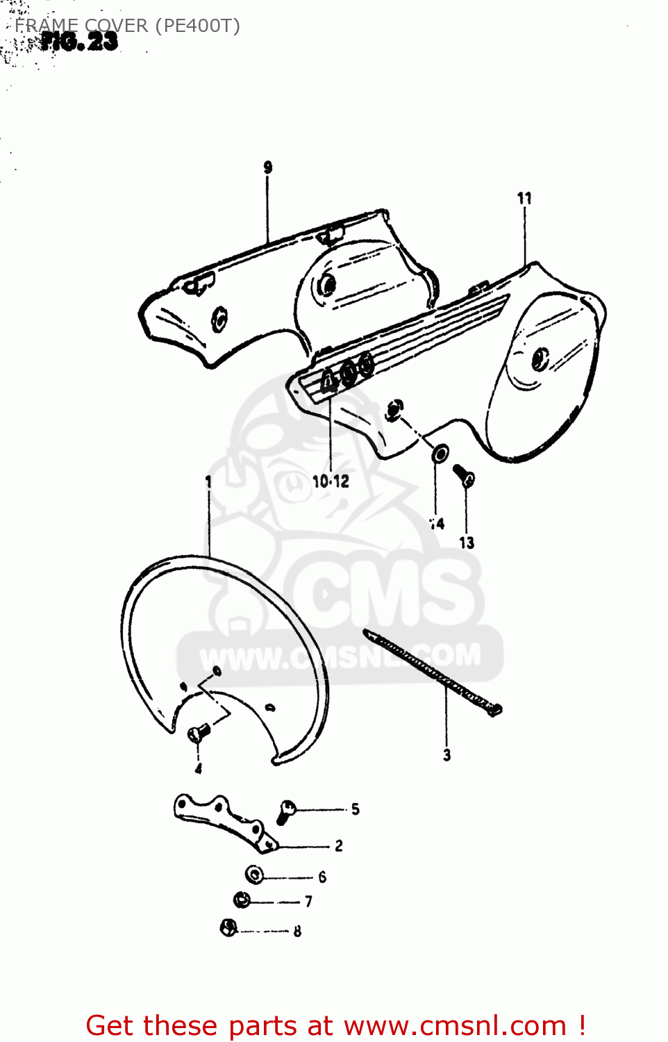 FRAME COVER (PE400T) PE400 1980 (T) USA (E03)