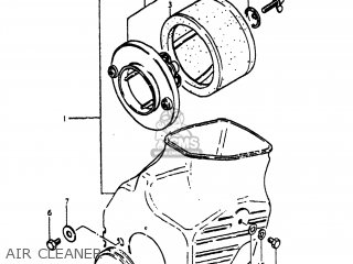 AIR CLEANER - PE400 1980 (T) USA (E03)