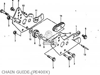 CHAIN GUIDE (PE400X) - PE400 1980 (T) USA (E03)
