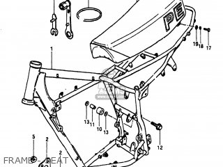FRAME - SEAT - PE400 1980 (T) USA (E03)