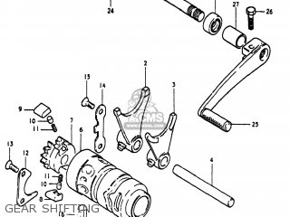 GEAR SHIFTING - PE400 1980 (T) USA (E03)