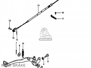 REAR BRAKE - PE400 1980 (T) USA (E03)
