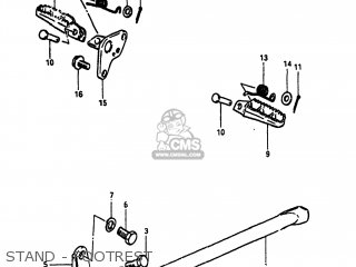 STAND - FOOTREST - PE400 1980 (T) USA (E03)