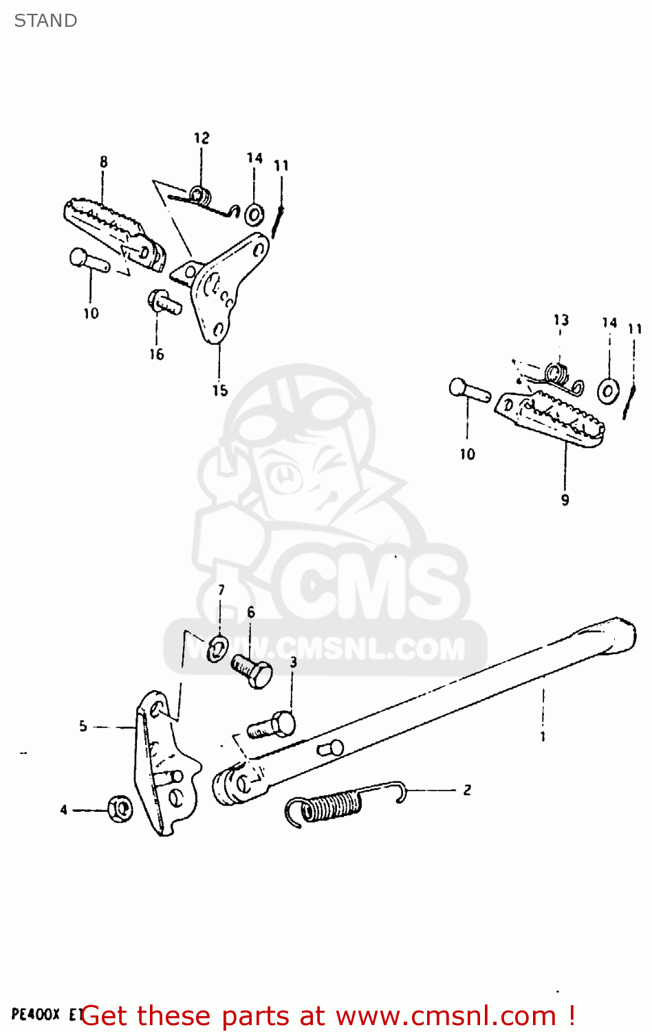 STAND PE400 1981 (X) (E01 E02 E06 E15 E24)