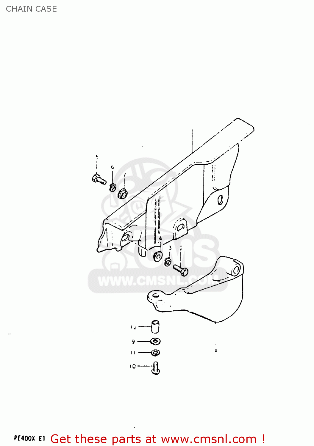 CHAIN CASE PE400 1981 (X) (E01 E02 E06 E15 E24)