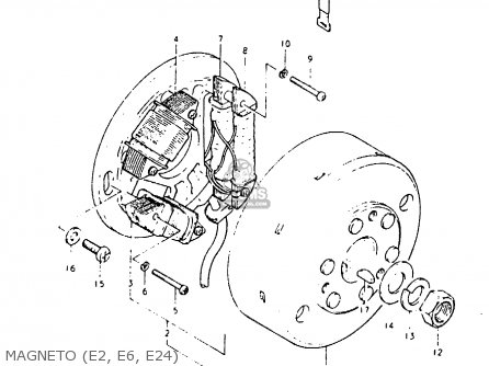 MAGNETO (E2, E6, E24) - PE400 1981 (X) (E01 E02 E06 E15 E24)