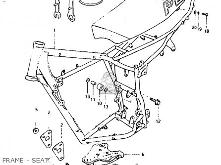 FRAME - SEAT - PE400 1981 (X) (E01 E02 E06 E15 E24)