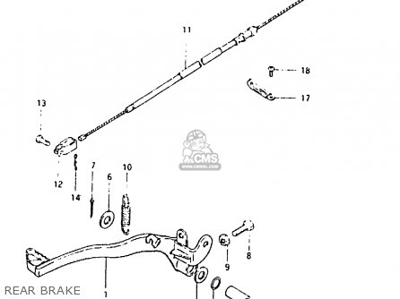 REAR BRAKE - PE400 1981 (X) (E01 E02 E06 E15 E24)