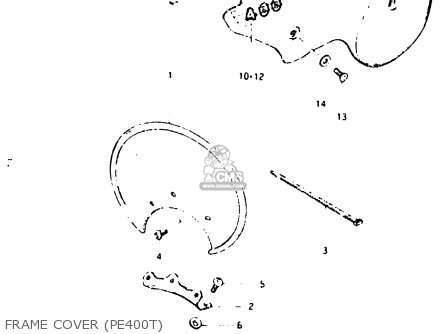 FRAME COVER (PE400T) - PE400 1981 (X) (E01 E02 E06 E15 E24)