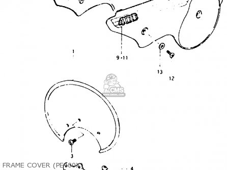FRAME COVER (PE400X) - PE400 1981 (X) (E01 E02 E06 E15 E24)