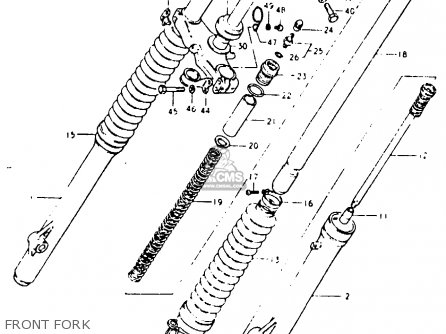 FRONT FORK - PE400 1981 (X) (E01 E02 E06 E15 E24)