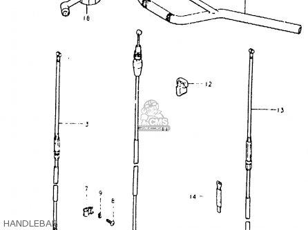 HANDLEBAR - PE400 1981 (X) (E01 E02 E06 E15 E24)