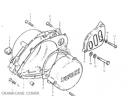 CRANKCASE COVER - PE400 1981 (X) (E01 E02 E06 E15 E24)