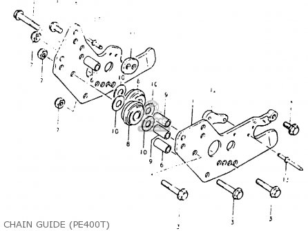 CHAIN GUIDE (PE400T) - PE400 1981 (X) (E01 E02 E06 E15 E24)
