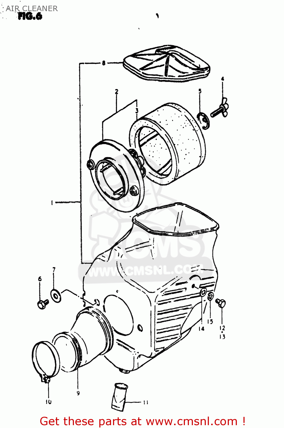 AIR CLEANER PE400 1981 (X) USA (E03)
