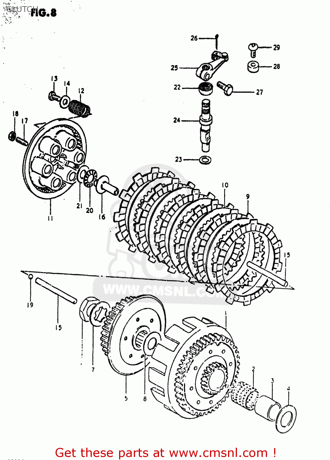 CLUTCH PE400 1981 (X) USA (E03)
